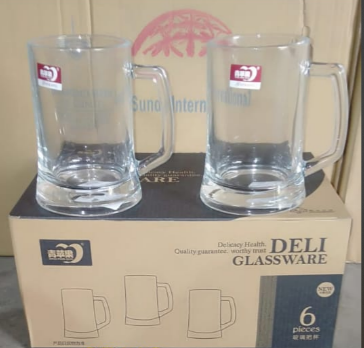 Deli 500ml Glass Mug - Set of 6 (05112) Dawa Mug