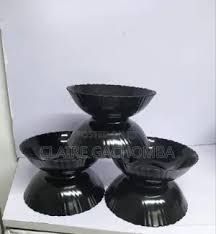 Sundabest  Black Ceramic Bowl 24pcs set (9276)