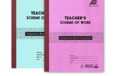 Teachers Scheme Of Work 2 QUIRE, A4 SIZE - BANK Economic