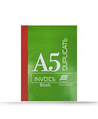 Invoice Books Duplicate A5 - NUMBERED : 1-100 Economic