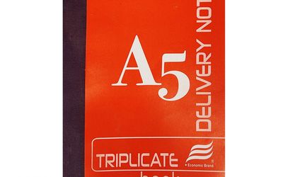 Triplicate Delivery Book A4  NUMBERED : 1-100 Falcon