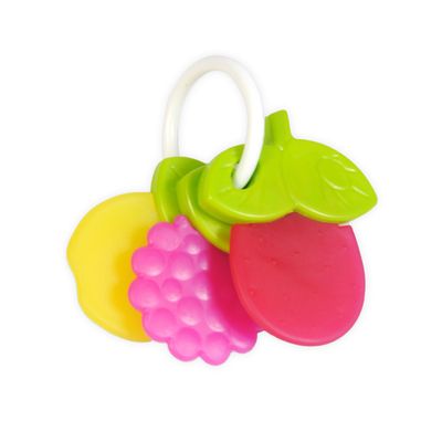 Funskool Giggles Fruit Teether - 100% Safe, Non-PVC, Multiple Teething Surfaces, 3m+