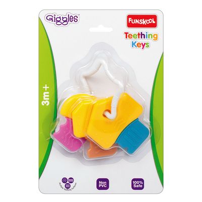 Funskool Giggles Fruit Teether 100% Safe Non-PVC Multiple Teething Surfaces 3m+