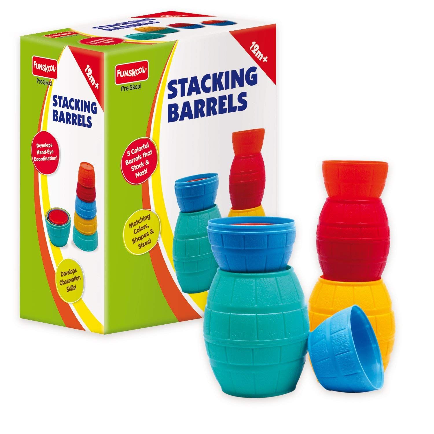 Funskool Giggles Stacking Barrels Stacking Toy 6m+