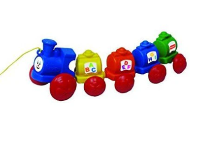 Funskool Giggles Wibbly Wobbly Pull Along Train Multicolor Age- 12 Months &amp; Above