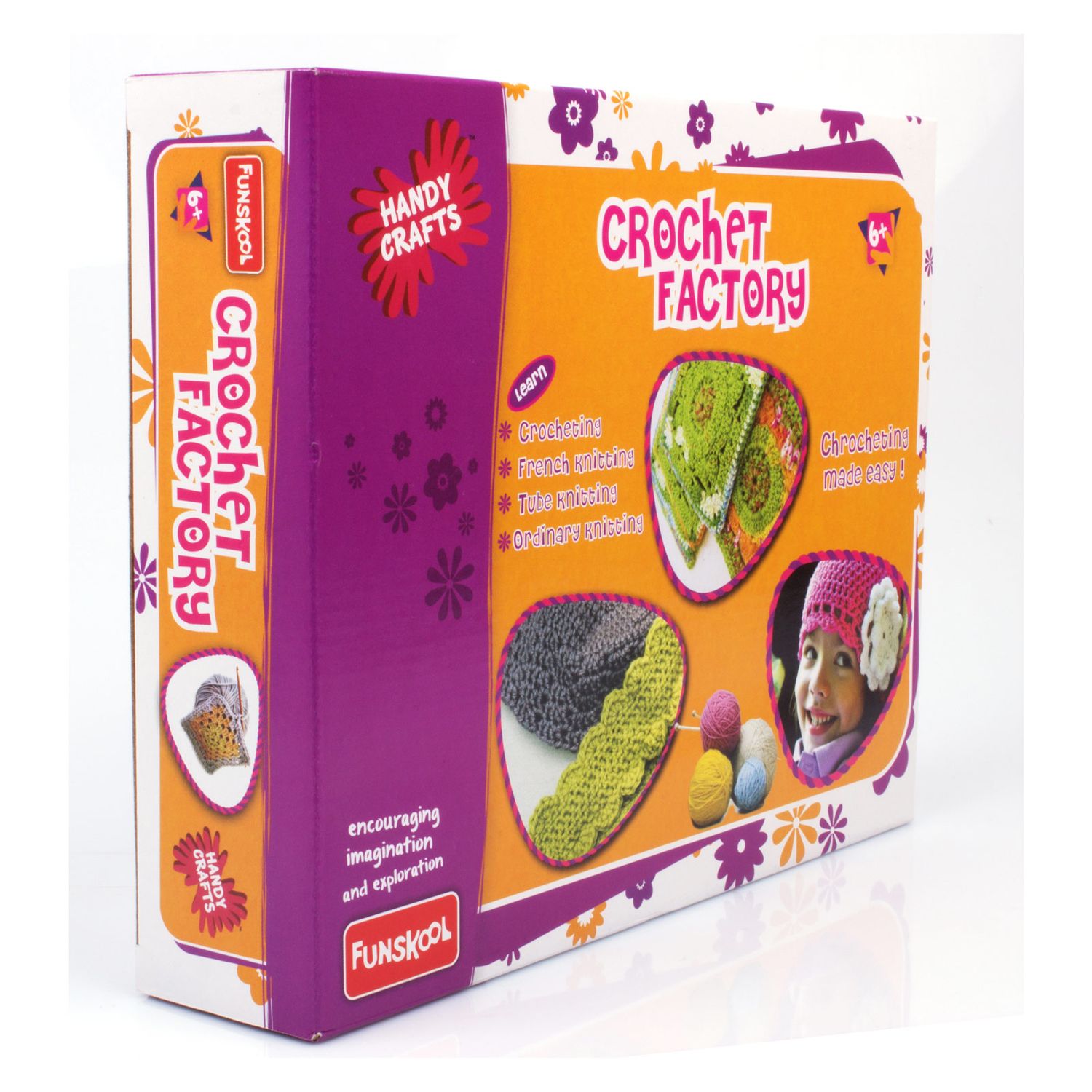 Funskool Crochet Factory: Learn Crocheting, French Knitting, Tube Knitting, &amp; Ordinary Knitting 96278000