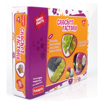 Funskool Crochet Factory: Learn Crocheting, French Knitting, Tube Knitting, &amp; Ordinary Knitting 96278000
