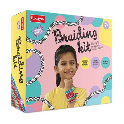 Funskool Braiding Kit: Learn 3 Fun Braiding Techniques
