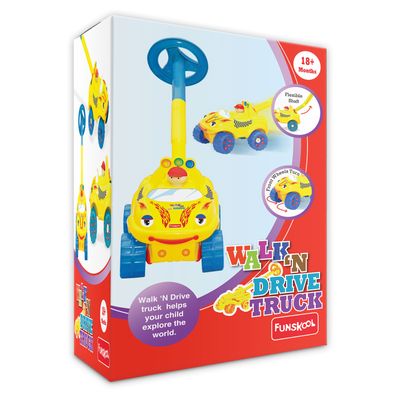 Funskool Walk &#39;N Drive Truck: Learn and Play on the Go