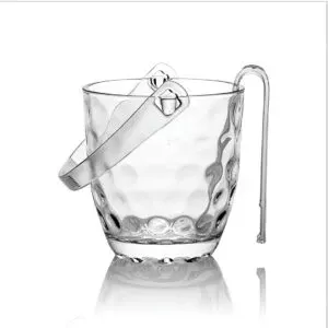 CK Glass Ice Bucket with Tong - 800ml, Elegant and Durable (0572)