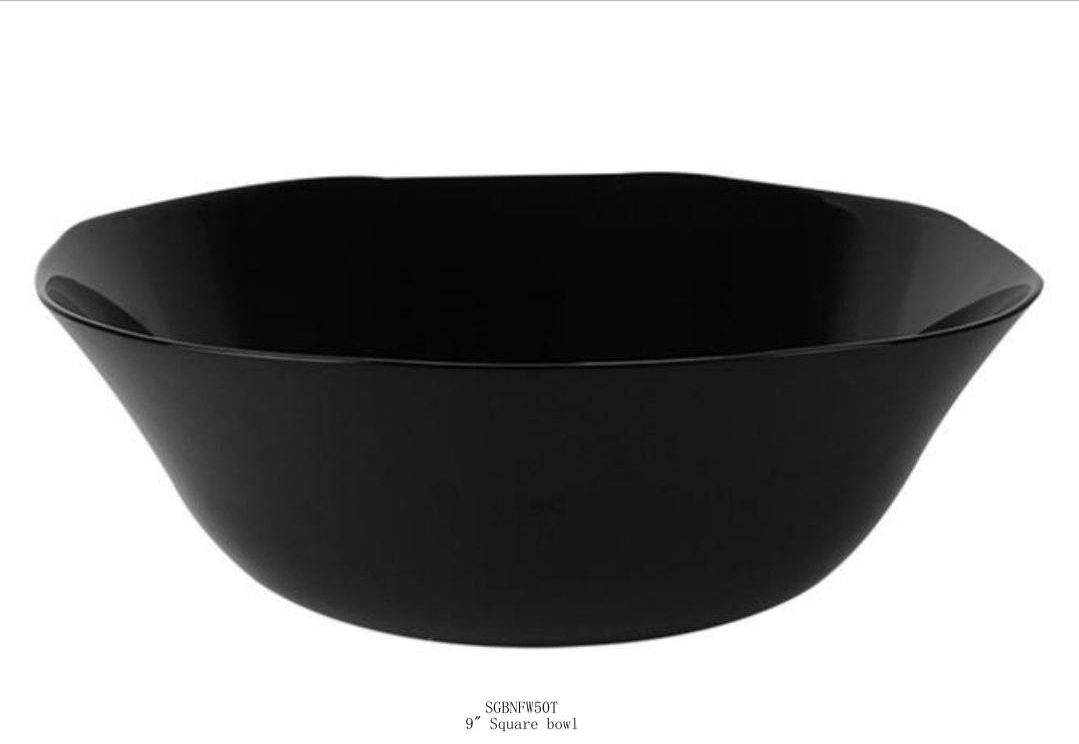 Signature 9&quot; Square Serving Bowl Black Opal Ware - Model SGBNFW90T