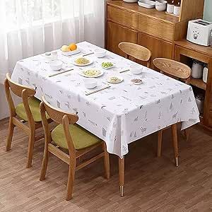 Decor PEVA Tablecloth - 137x183cm, Waterproof &amp; Durable DC0206