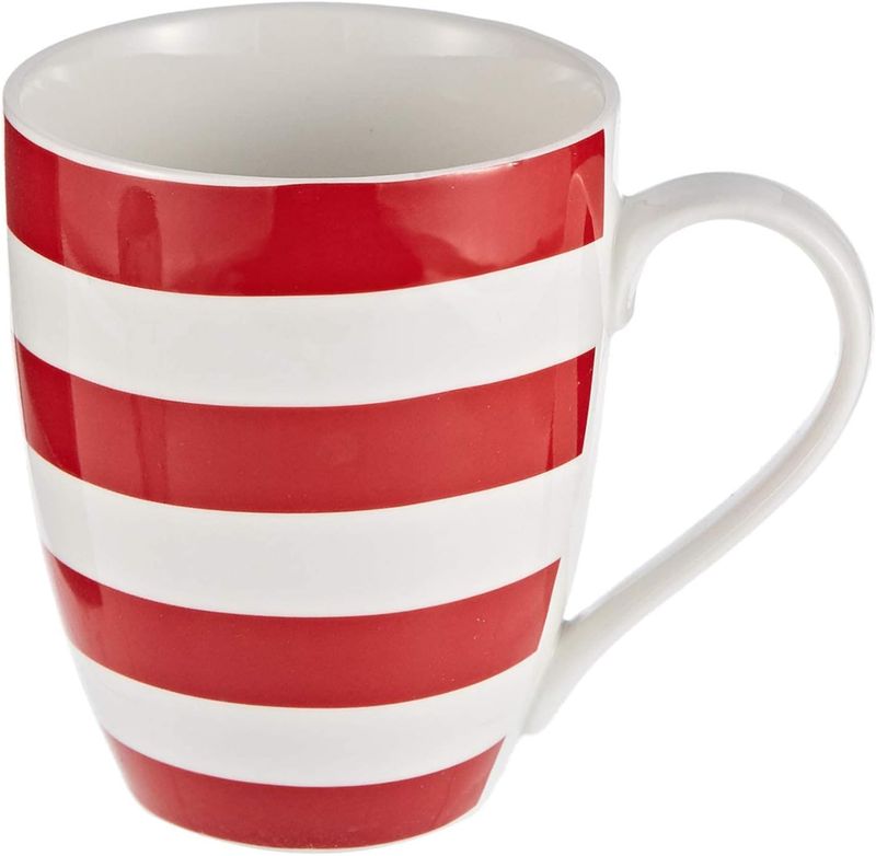 Symphony Red White Mug Set Of 4 (8468)