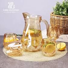 Sundabests  7-Piece Amber Glass Drinking Set (18275)