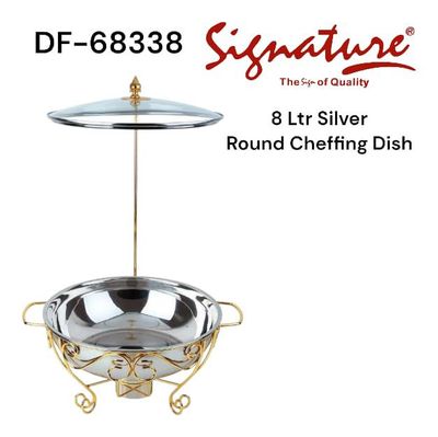 Stainless steel Chaffing Dish round 8Ltrs  #Df-68338