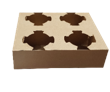 Kraft Paper 4-Can Cup Holder 20 pcs Bulk Pack (STKP026)
