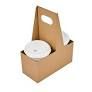 Kraft Paper 2-Can Cup Carrier with Handle STKP093