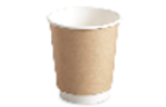 OTG004-DWALL | Double Wall Plain Paper Cup | 8oz 25pcs