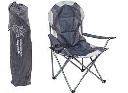 Summit Berkeley Padded Folding Chair Grey