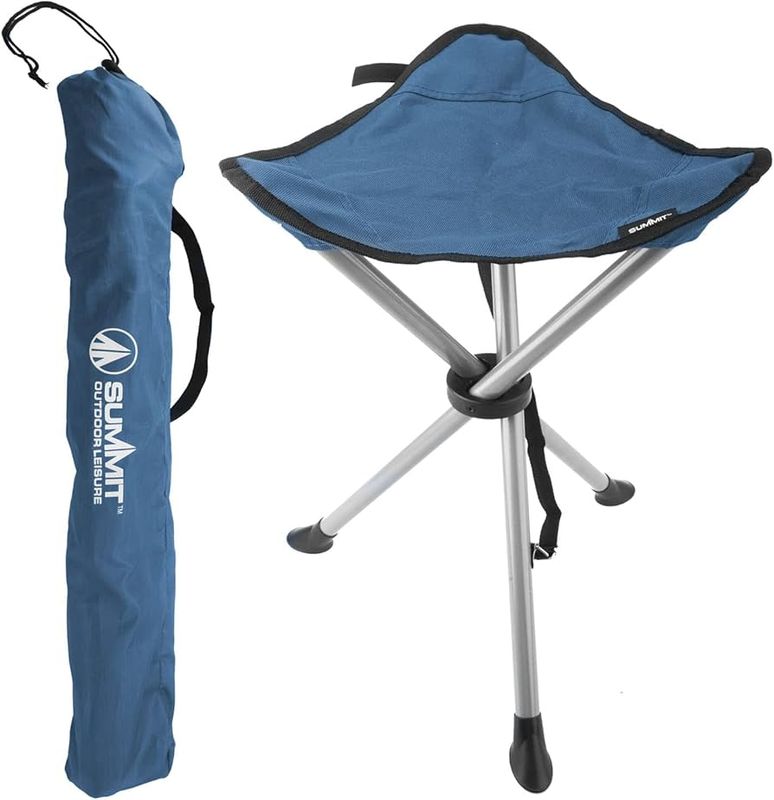 Summit Folding Tripod Stool Blue