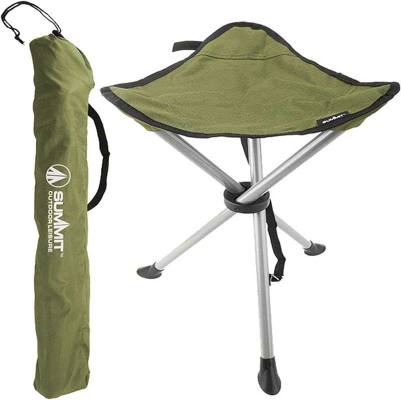 Summit Folding Tripod Stool Green