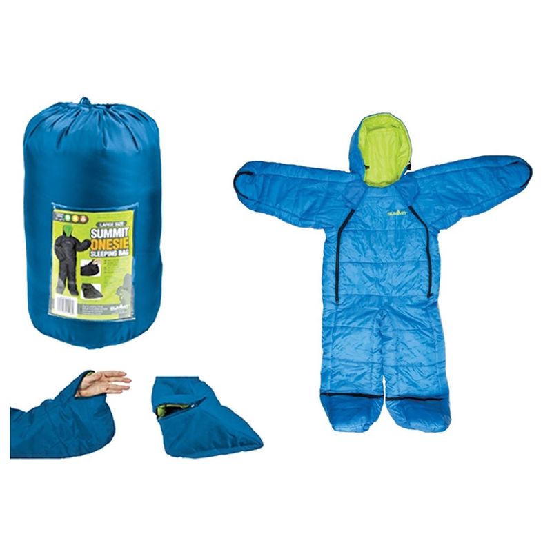 Summit Kids Onesie Sleeping Bag Blue
