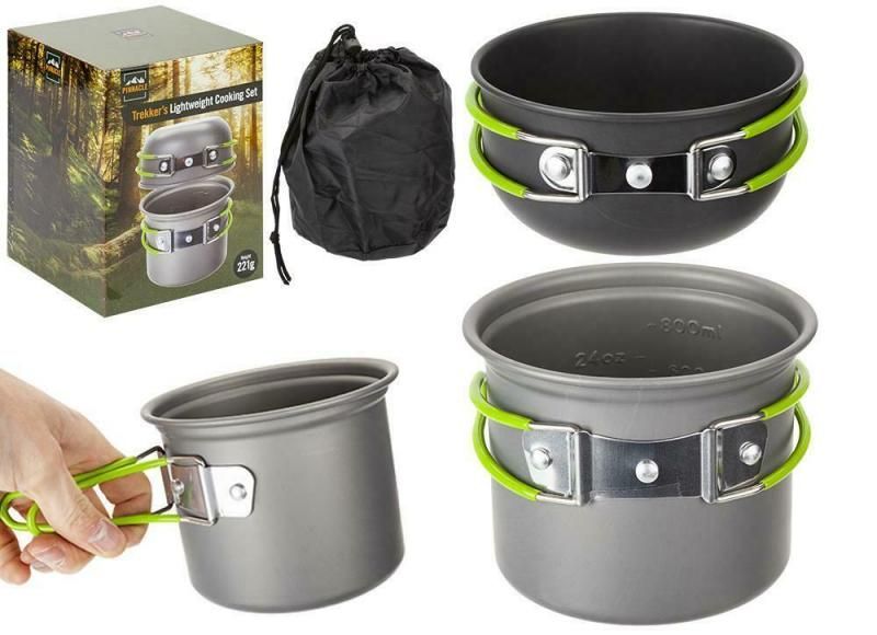 Pinnacle Compact Lightweight Trekkers Cooking Set 3 PCS