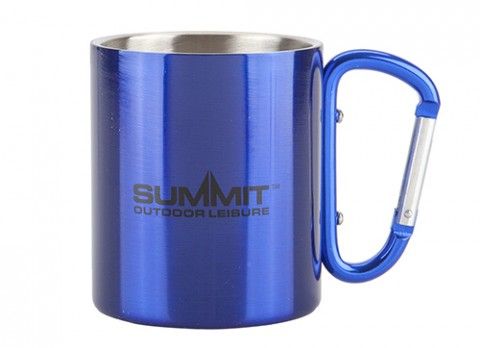 Summit 300ml Carabiner Handled Mug - Blue (SUM10045)