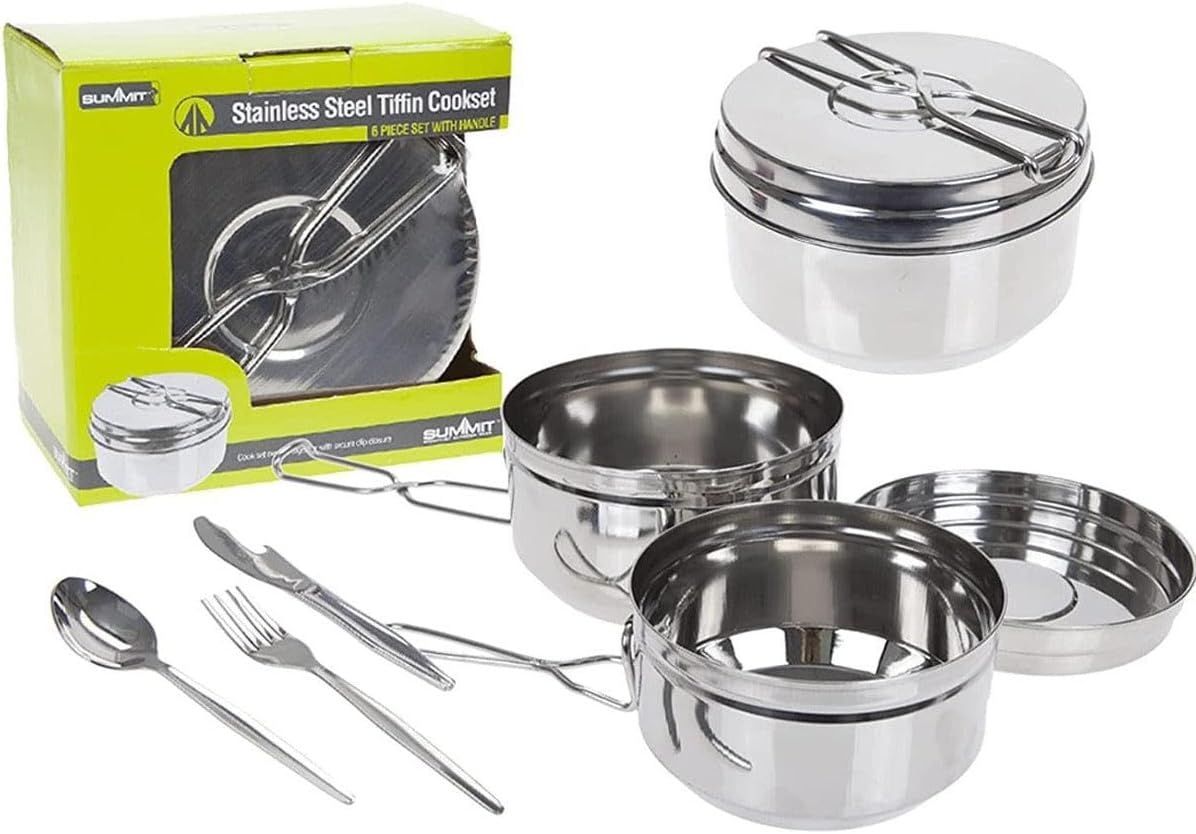 Summit 1500ml Stainless Steel Cooking Pan with Lid &amp; Plate (SUM10052)
