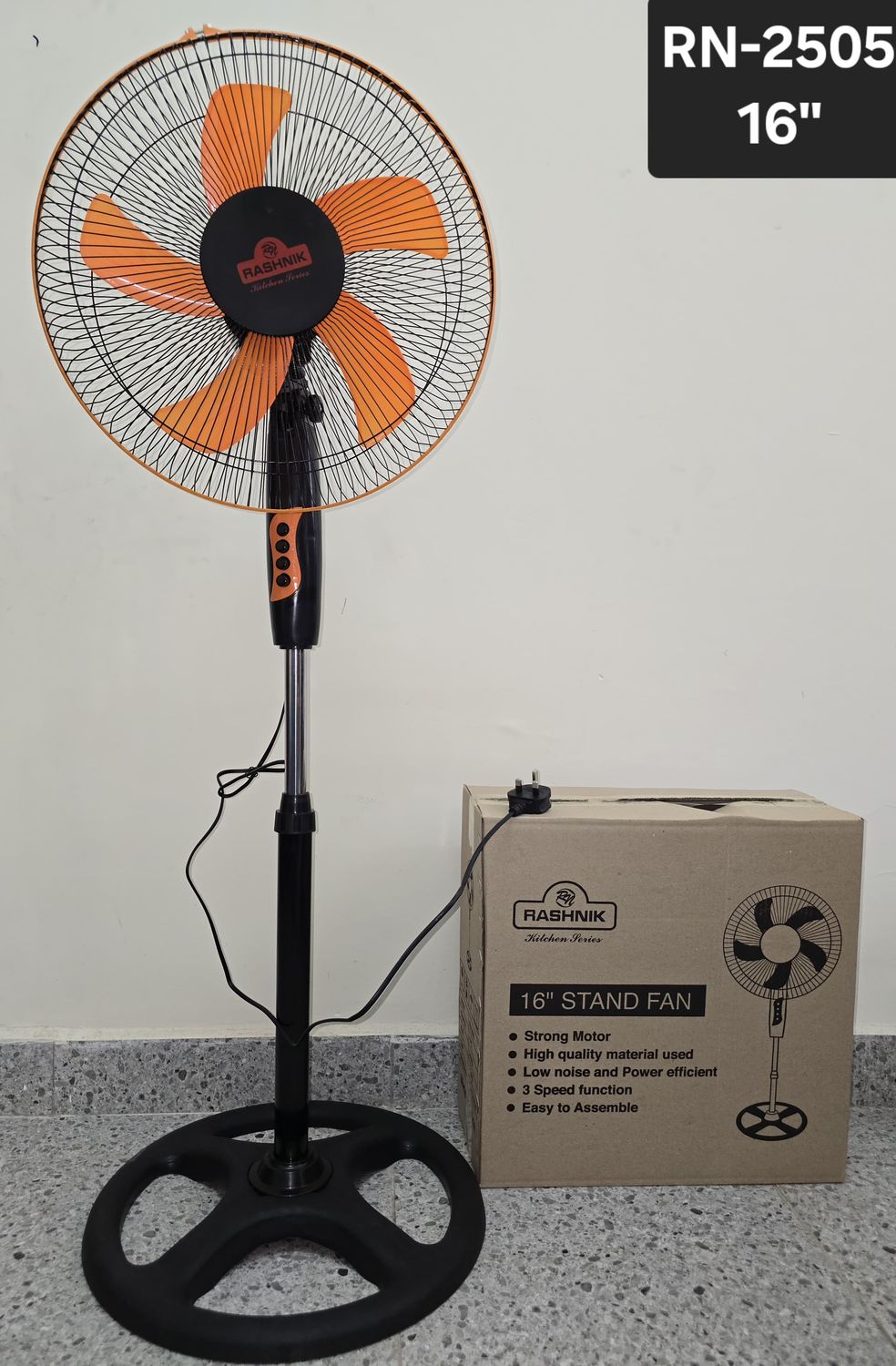 Rashnik 16&quot; Standing Fan RN-2505