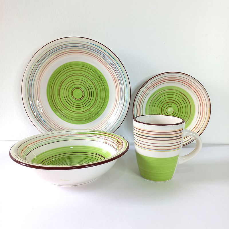 Colored Dinner set 16pc ceramic dinner set #essa 1047