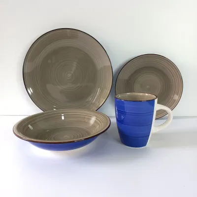 Ceramic Dinnerware set 16pc Dinner set colorful Elegant set #Essa 1049