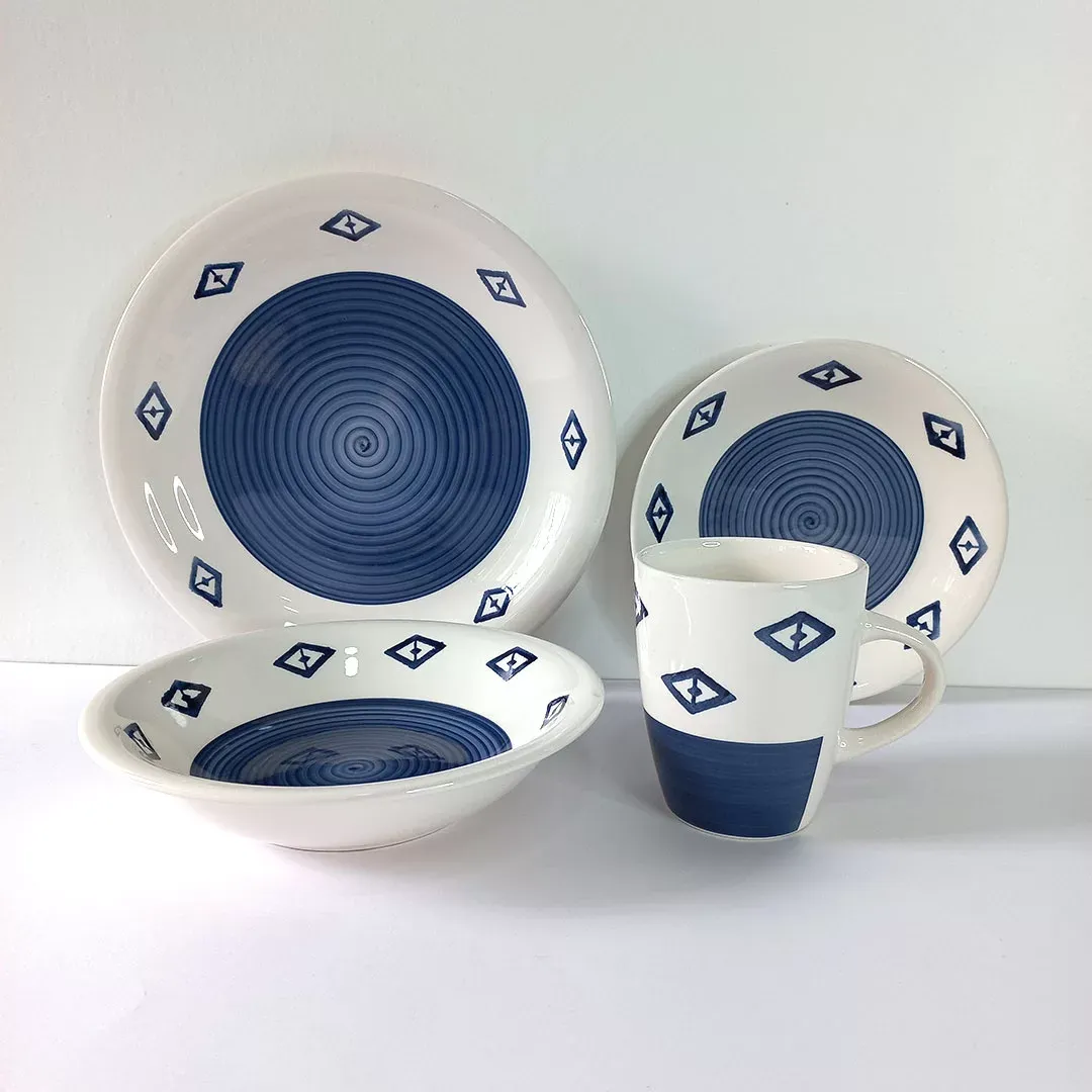 Ceramic Dinnerware 16pc Colorful Dinner set #Essa 1046