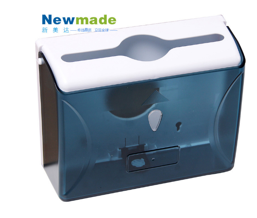 Newmade Paper Towel Dispenser - Blue Top, Grey Back H2005