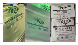 Biodegradable Garbage Bags (Bin Liners) - 20x30 Inch, 120G, 25 Bags (GBAGBIO2030)