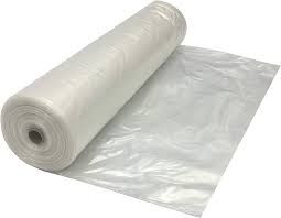 Heavy-Duty Clear Plastic Sheeting Roll - 72&quot; x 250g, 20kg