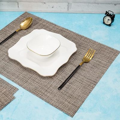 Everyday PVC Table Mats - Set of 5, Heat-Resistant, Non-Slip
