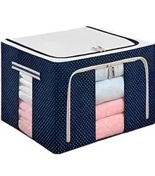 Stackable foldable children clothes storage bag toys bag. Waterproof. L60x42x40cm 60litres. black
