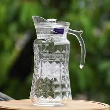 KitchenPro Deli Glass Water Jug, 1750ml, Diamond Pattern (17987)