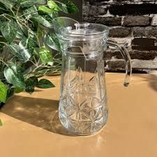 KitchenPro Deli Glass Water Jug, 1750ml, Diamond Cut (17986)