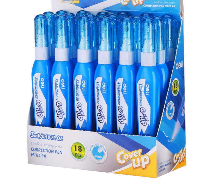 DELI H105 Correction Pen 3ml (18-Pack Wholesale) (WOP01)