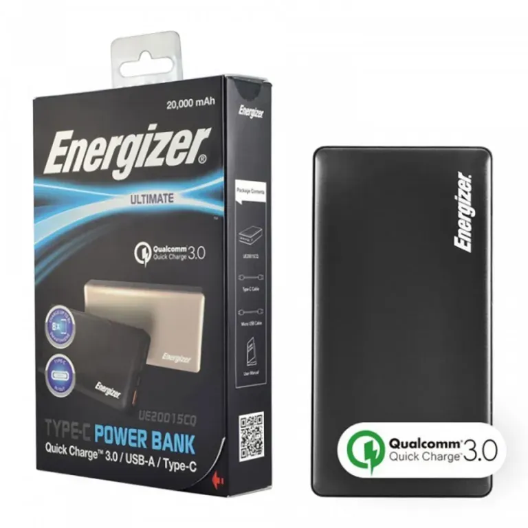 Energizer PowerBank 20000MAH QuickCharge 3.0 UE20001QC