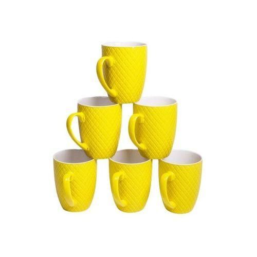 Yellow Ceramic Mug - 11oz  6PCS SET 5989