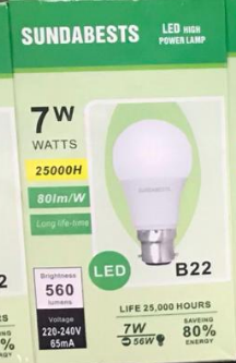 Sundabests 5W LED Bulb (1110)