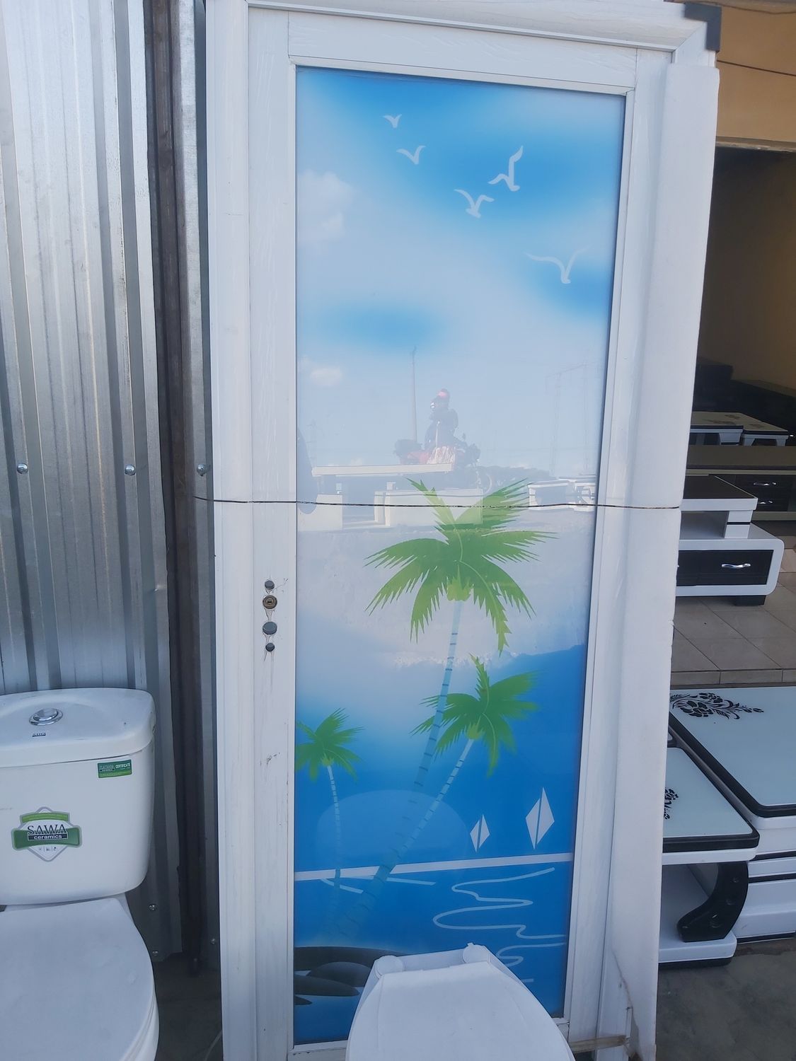 Waterproof Bathroom Door - BD-008L - 2050x800x70mm (01626)