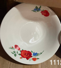 7 Inch Rose Pattern Bowls - Set of 6 - 11126