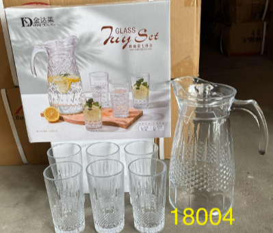 Elegant Deli 7pcs Water Set - Jug 1.3L &amp; Cups 270ml #18004 (KYZ2)