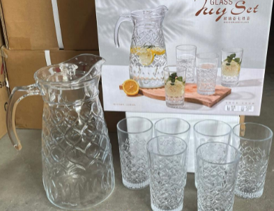KitchenPro 7pcs Water Set - Jug 1.3L &amp; Cups 270ml #18003
