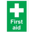 LGE168 First Aid Station / Equipment Available Here Sign, 135x200mm, Luminous