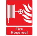 LGE208 Fire Hose Reel Sign, Red Color, 150x200mm, Luminous